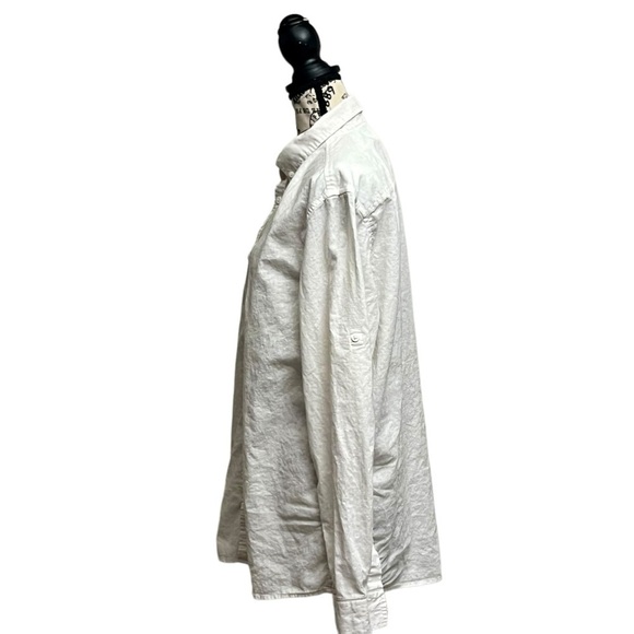 INDICODE INGlobe White Linen Blend Mens Shirts XL beach Preppy Modest Mature - Picture 2 of 7